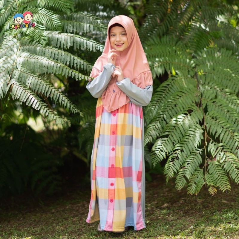 Raggakids gamis kaos anak ibu couple RG 42