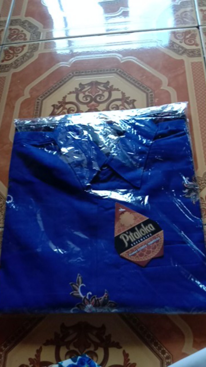 Kemeja Batik Pria Semi Sutra Sanwoz Puring Istimewa