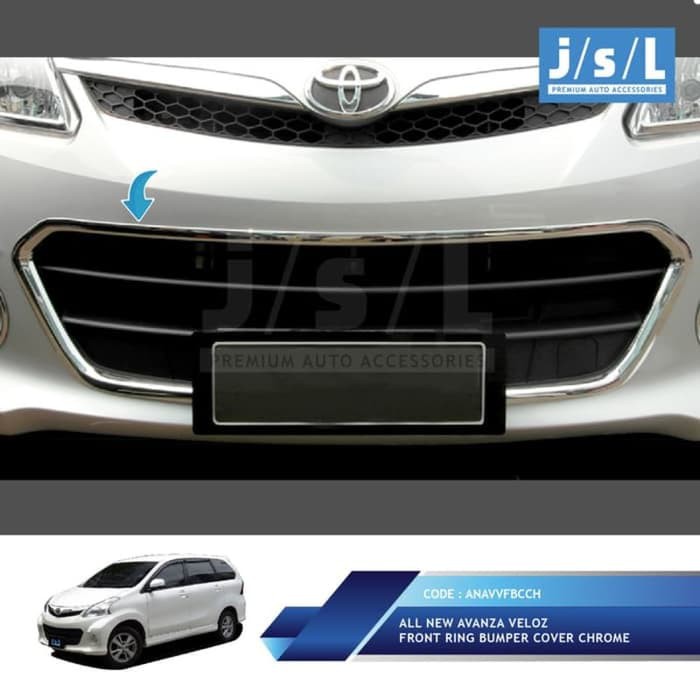 All New Avanza Veloz Front Ring Bumper Cover Chrome/Aksesoris Veloz