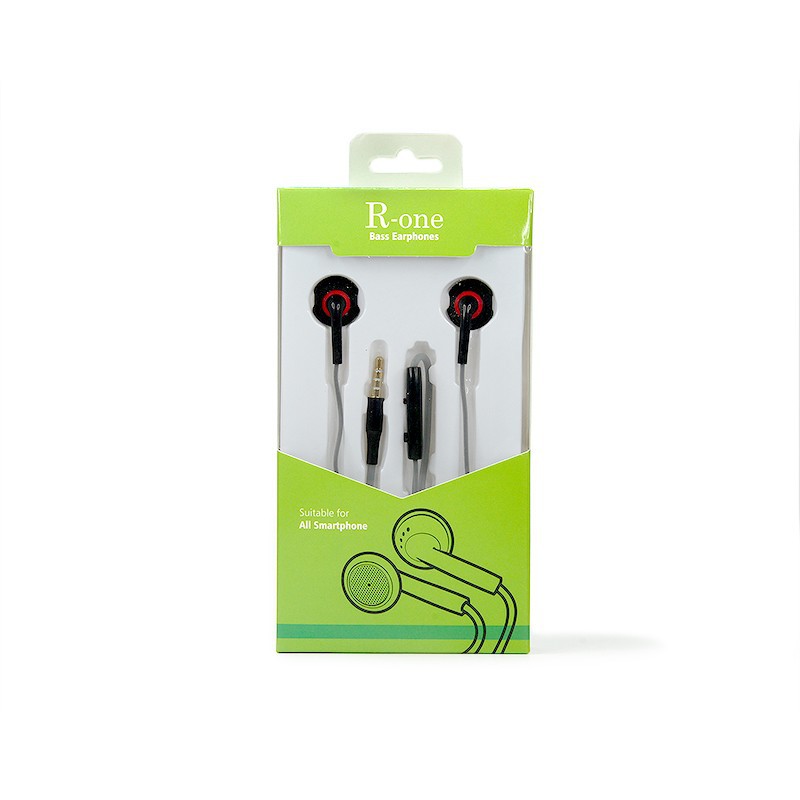 Earphone / Headset R One F8 Light Mic Stereo Super Bass &amp; Lentur