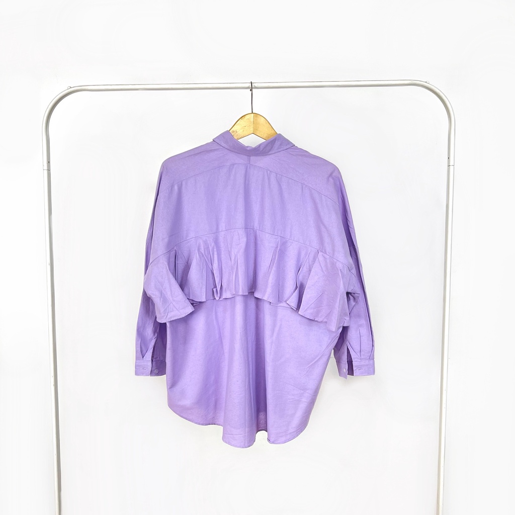 Kemeja Wanita Fienna Linen-Lilac