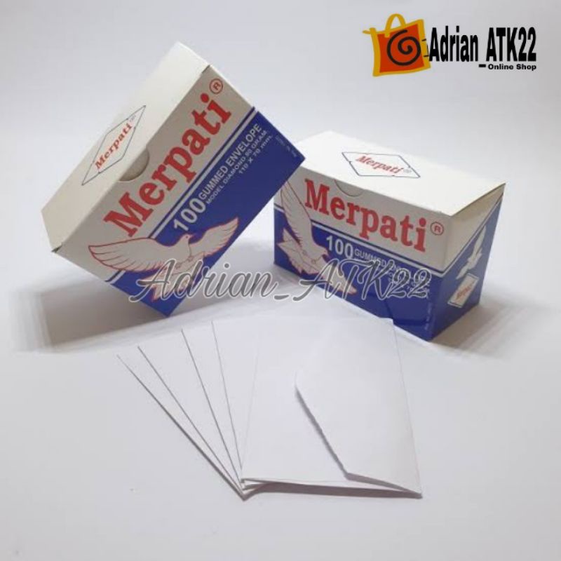 

Amplop Merpati Kecil Ukuran 110 x 70 mm ISI 100 Lembar