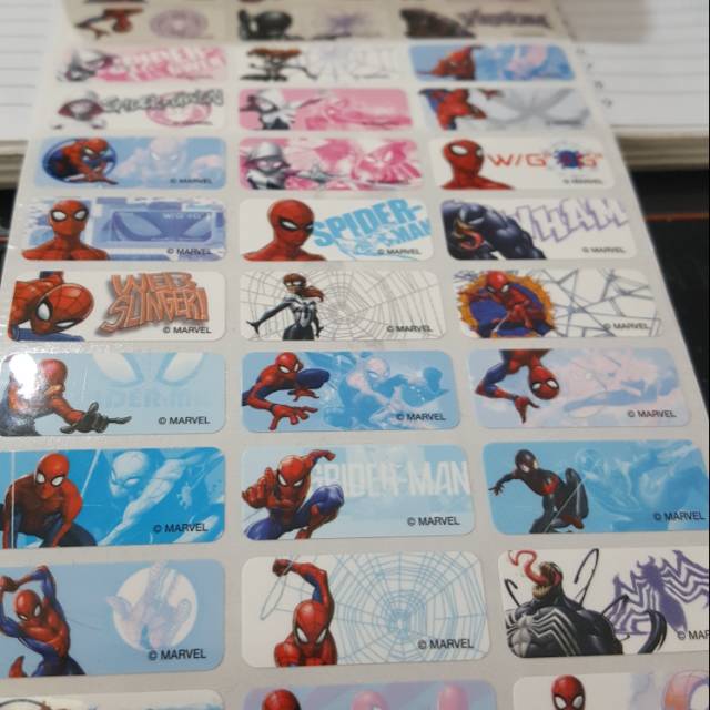 

label nama Spiderman HG