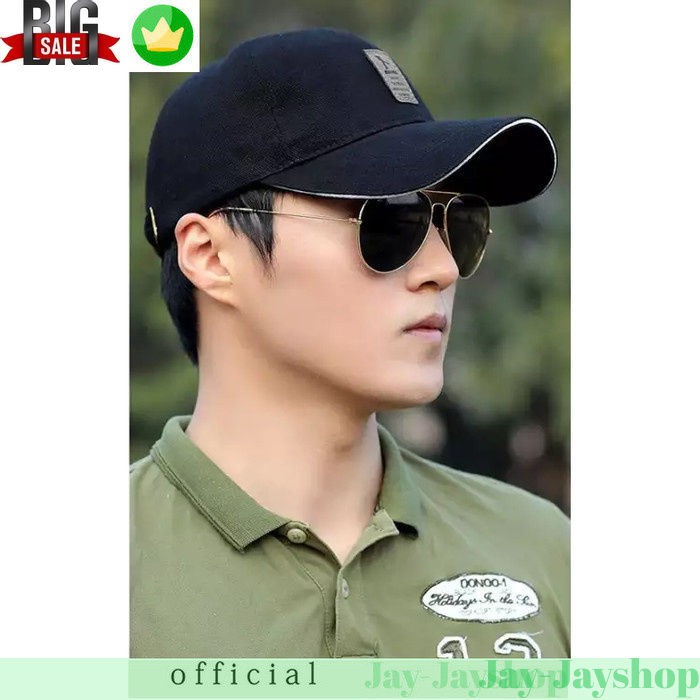 Topi Baseball Golf Outdoor Ediko sport FASHION HAT PROMO - Hitam, All Size