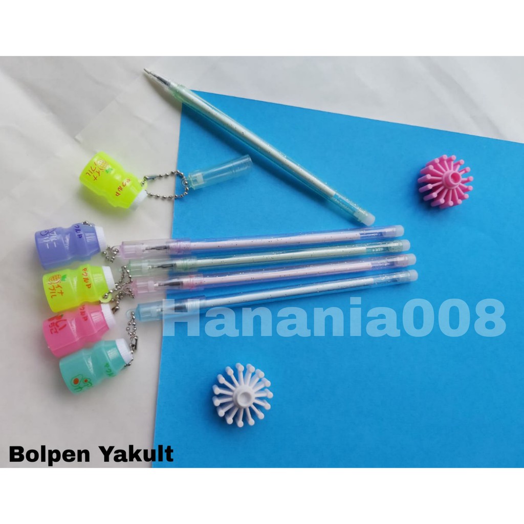 

PULPEN GANTUNGAN YAKULT SUSU BINGRAE PEN PENA GEL KARAKTER LUCU BOBA BUBBLE TEA MURAH