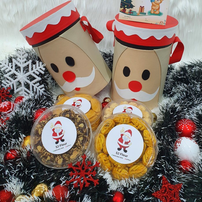 

Paket dekorasi hampers natal christmas parcel hadiah 60 - Box aj...