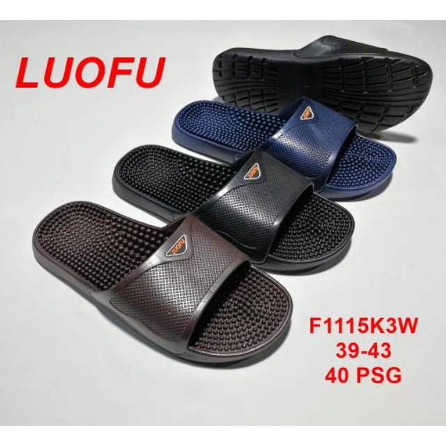  SANDAL  SELOP  PRIA SENDAL KOKOP DURI REMATIK LUOFU  F1115K3W 