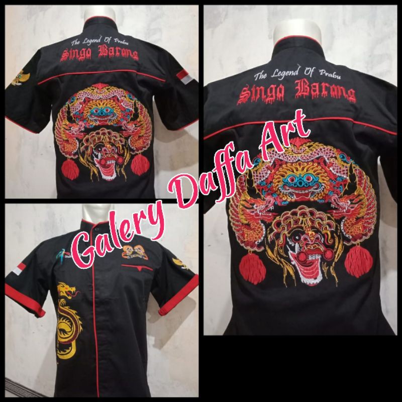 kemeja barongan. kemeja bordir. hem barongan. hem caplokan. baju bordir. baju barongan