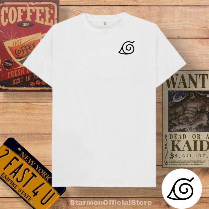 Kaos Distro Unisex KONOHA/NARUTO Katun Combed 30s / sablon polyflex /polyflex premium / Pakaian Pria Wanita Atasan Cowok Cewek /kaos kekinian / kaos viral / tshirt tumbrl tee basic /SIZE M , L , XL , XXL / kaus oblong oversize kaos murah best seller ready