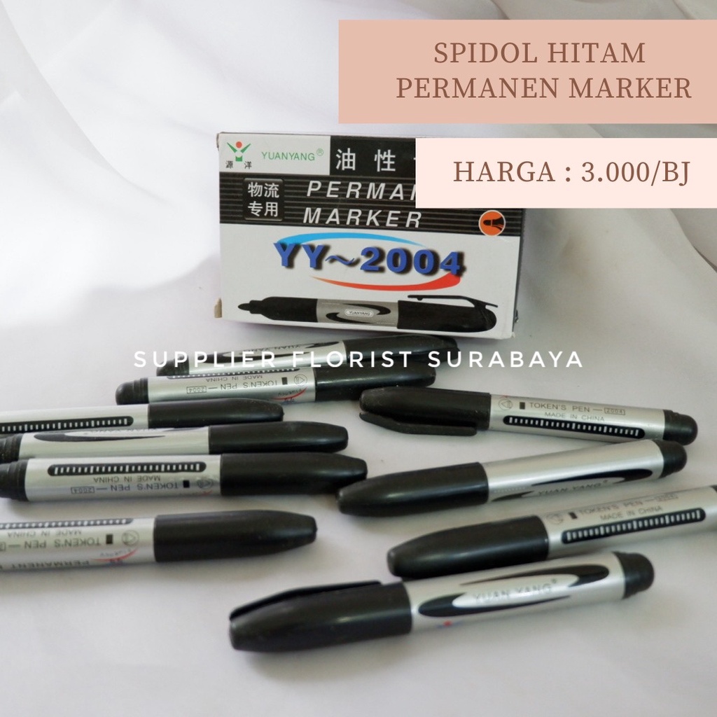 SPIDOL BESAR MARKER PERMANENT PERMANEN HITAM