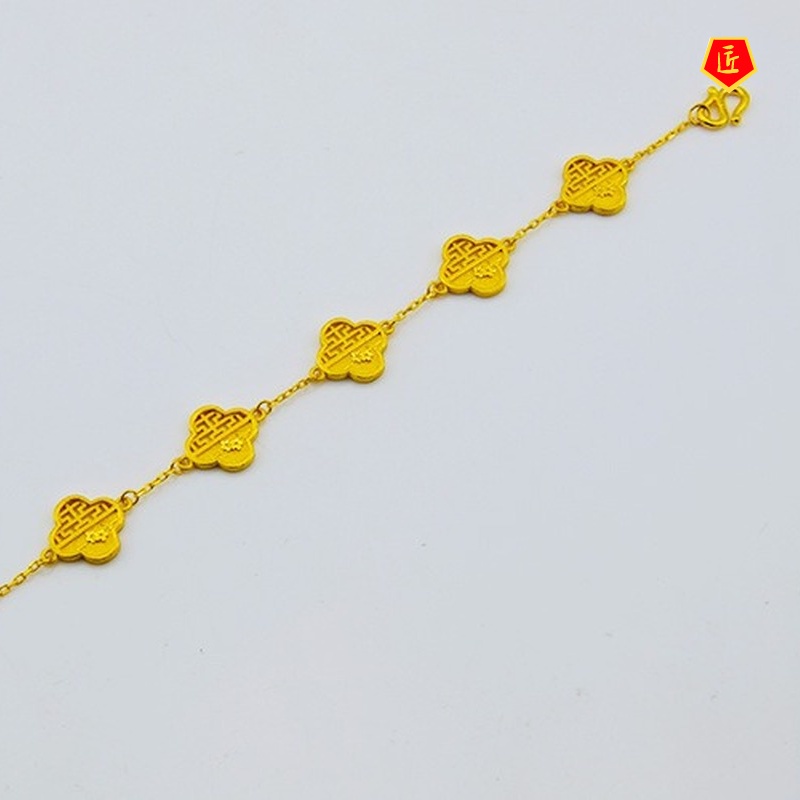 [Ready Stock]New Fashion Hollowed-out Flower Bracelet for Women