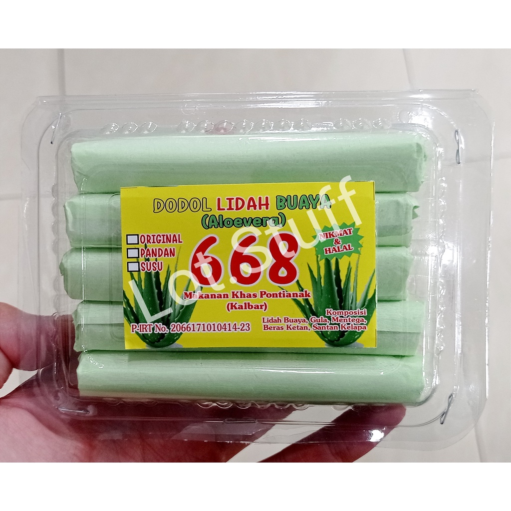 

Dodol Lidah Buaya/Dodol Aloevera 668 Khas Pontianak Kalbar Uk. Kecil