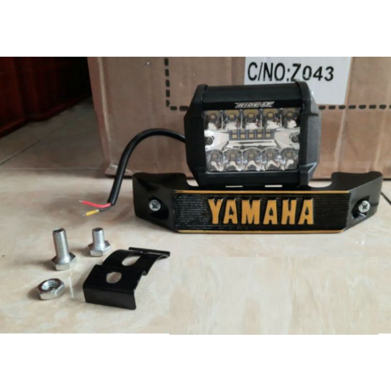 paket lampu led set kumis kumisan rx king set pangkon breket-Paket 2