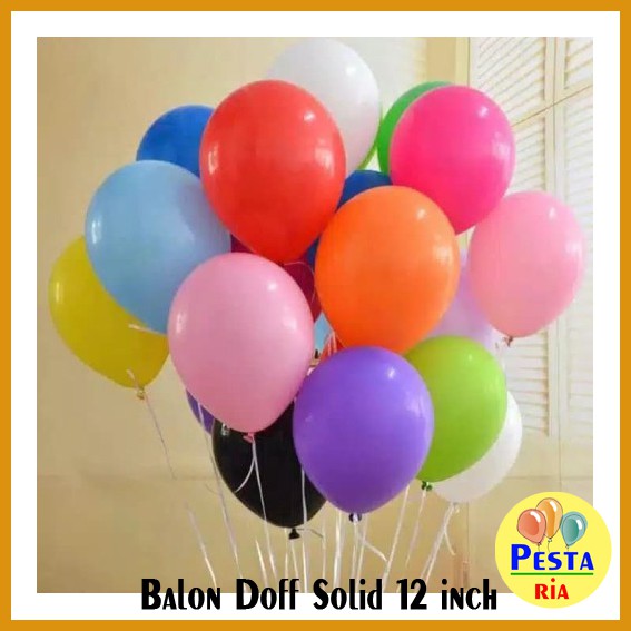 MURAH Balon Doff  Solid 12 INCH 2  8GR Shopee Indonesia