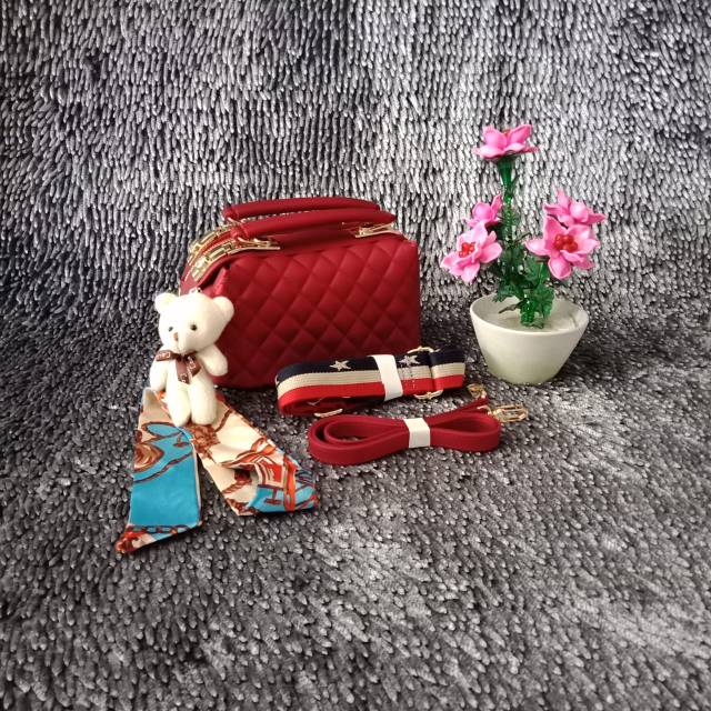 JELLY MATE CHANNEL DOCTOR DIAMOND HAND BAG WANITA TAS SLEMPANG MURAH