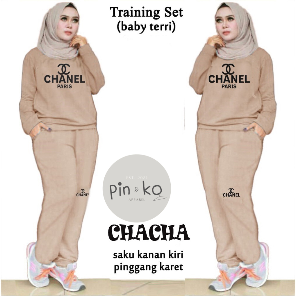 PIK - Setelan Chacha L (6622), XXL (7022)/ Fashion Muslim/ Olahraga Wanita/ Training Muslim