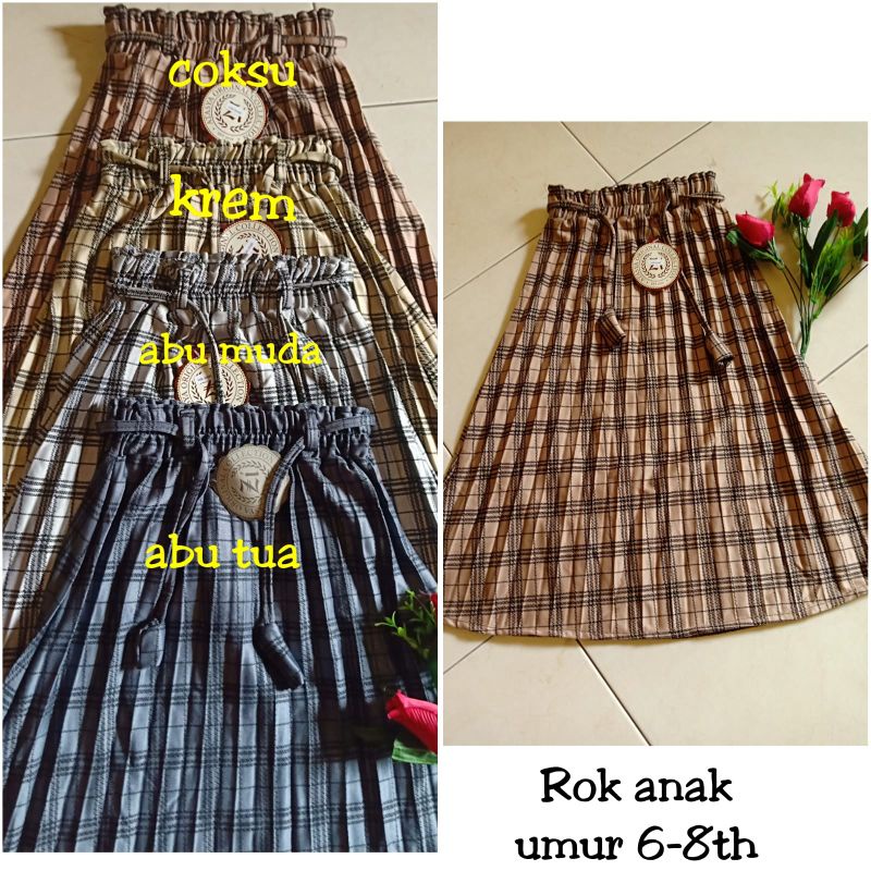 Rok plisket anak umur 6-7tahun