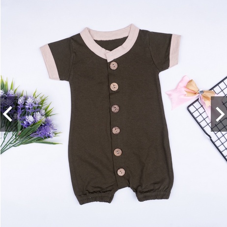 Jumper Lullaby Bayi 0-2 Tahun | Playsuit Button Romper Baju Anak Bayi