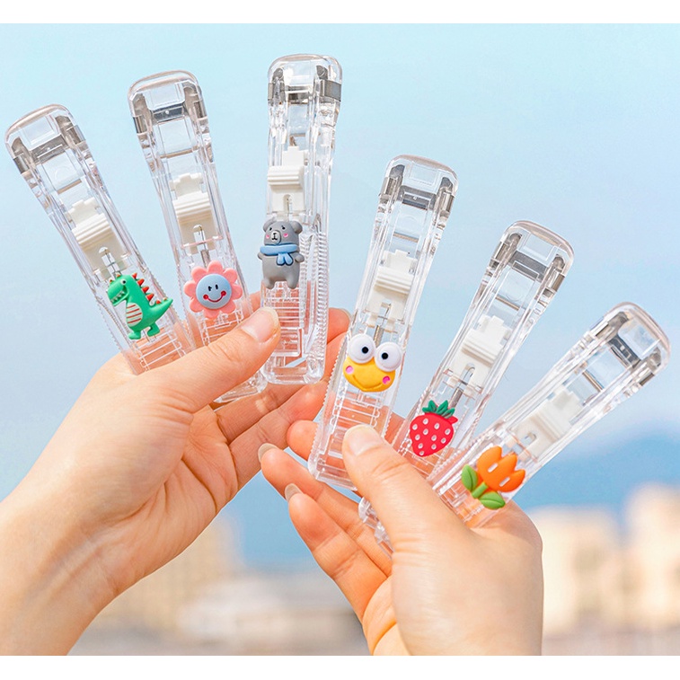 

Paper Clipper Portable Metal Penjepit Kertas Stapler Staples clip Reusable