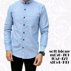 TURUN HARGA KEMEJA PRIA MENS POLOSAN LENGAN PANJANG COOLMAN PAKAIAN PRIA CASUAL FORMAL