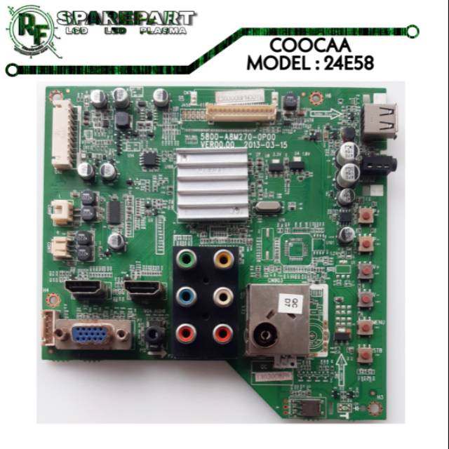 MB TV COOCAA 24E58  Mainboard tv coocaa 24e58  mesin tv coocaa 24e58