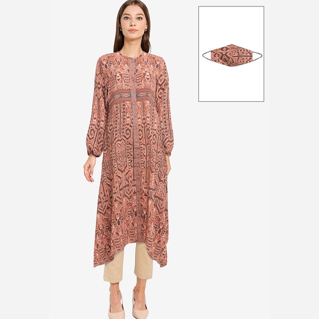 Kamilaa by Itang Yunasz Gamis Tunik Etnik Wanita