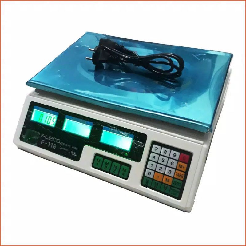 Timbangan Digital  Fleco 30 Kg.F-116.Timbangan Buah/Laundry