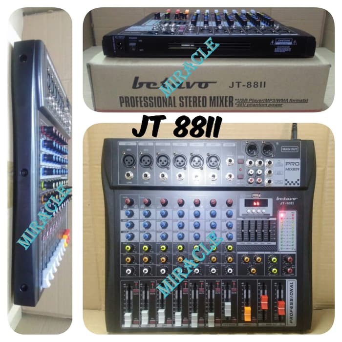 Profesional Audio Mixer 8 Channel Betavo JT 8811