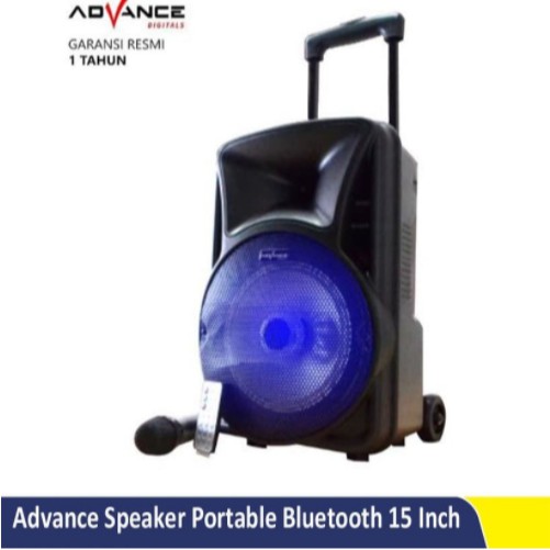 Advance Speaker Portable Meeting Trolley 15&quot; K1501 + 1 Mic Bluetooth