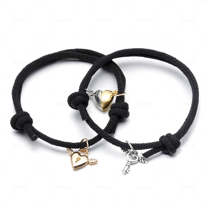 ( PROMO CUCI GUDANG )Gelang couple Gembok kunci / (Kode SYP) / Gelang couple magnet / gelang couple 