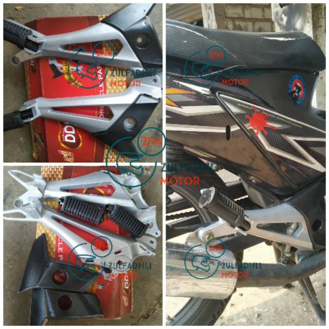 PAKET FOOT STEP BELAKANG SUPRA X 125 DOBUBLE DISC / STEP BELAKANG SUPRA X 125 NEW