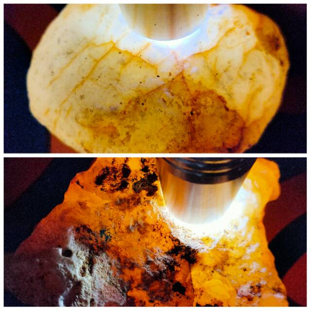 2 Rough Kalsedon Pacitan ( Bahan Batu Akik Chalcedony - bukan opal bacan )