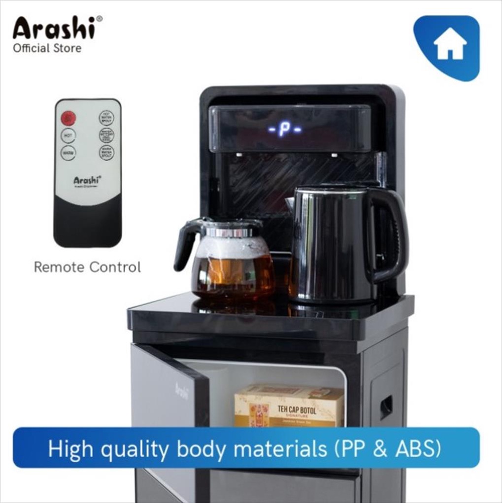 Arashi Dispenser Multifungsi 4 IN 1 Galon Bawah + Remote AMD 02 BC / AMD-02BC Hot Warm Cool Normal