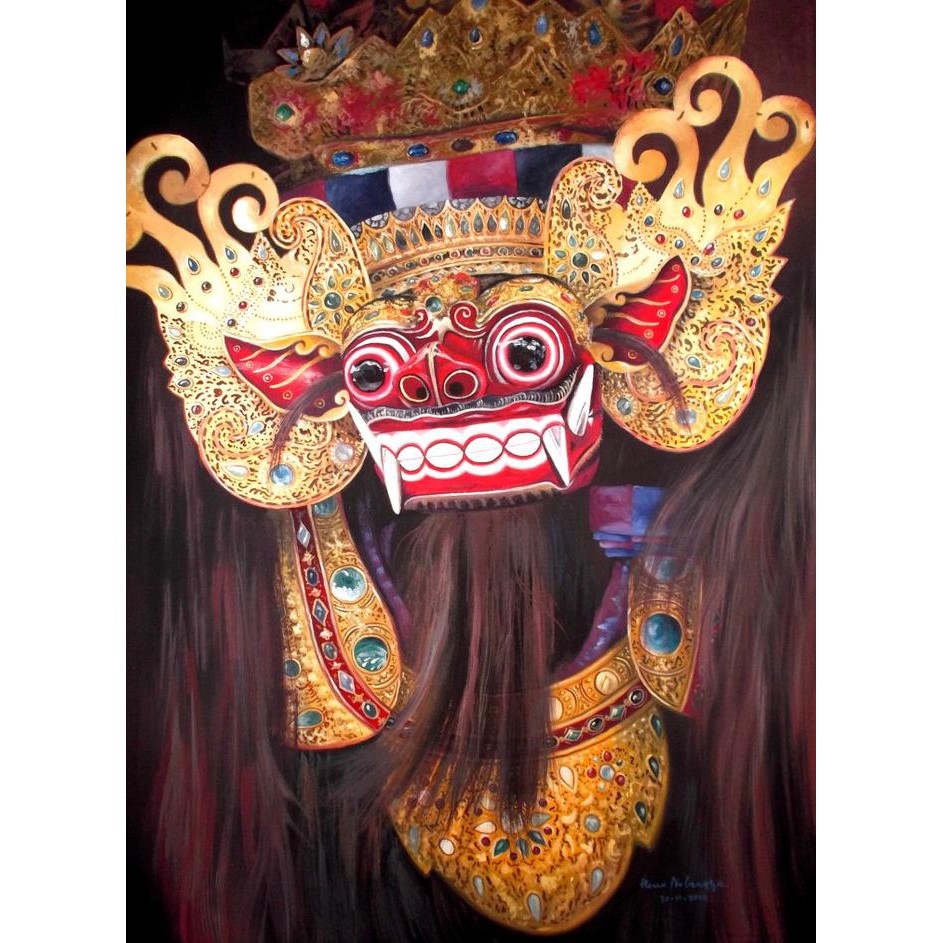 

Repro Gambar Lukisan barong Bali Pretty Painting Beautiful KEREN