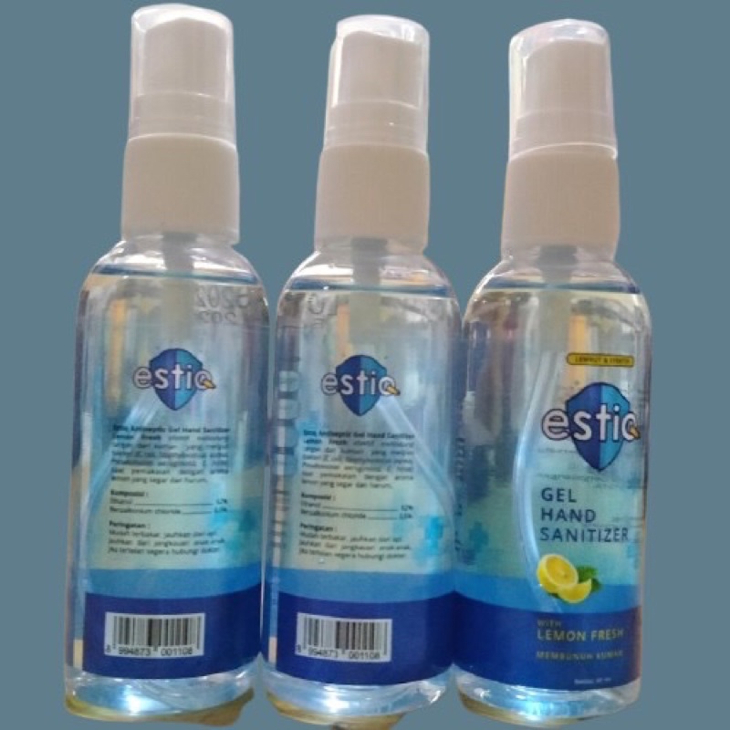 ESTIQ Gel Hand Sanitizer 60ml with Lemon Fresh