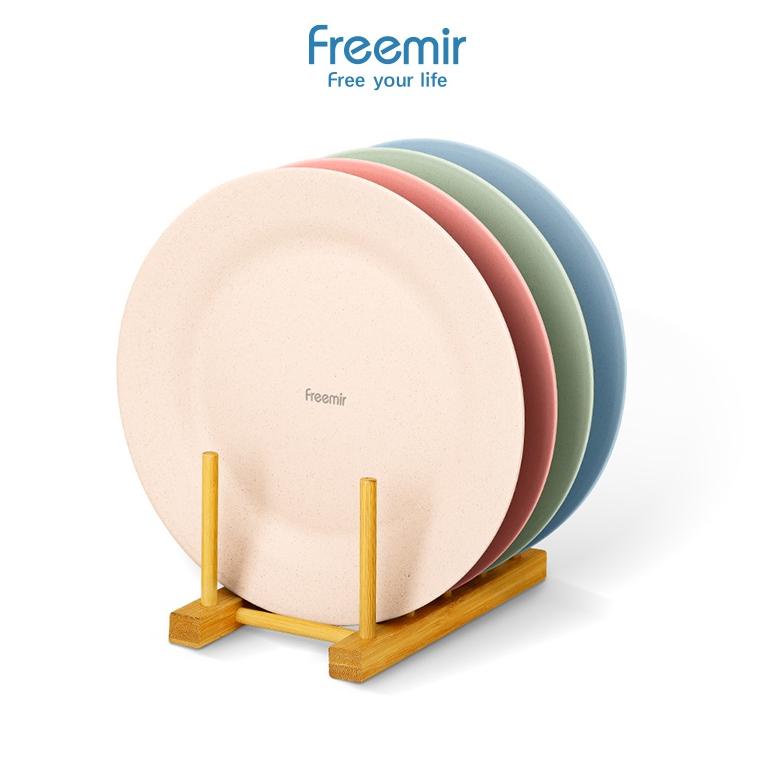 FREEMIR SET 4PCS PIRING PRASMANAN 25 & 28CM SAJI BAHAN WHEAT STRAW SET WARNA WARNI 4 PCS TERLARISS..