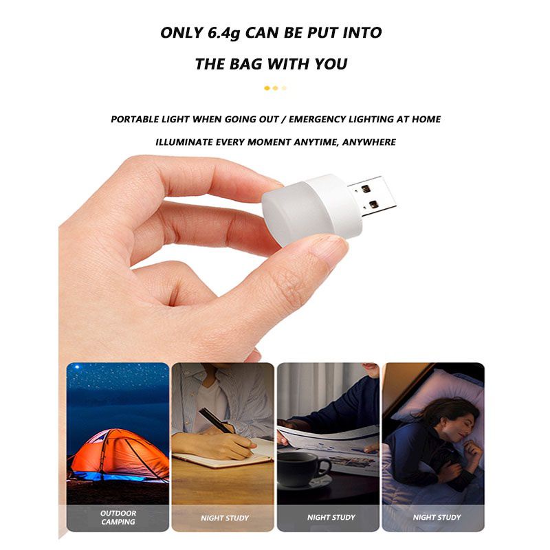 LAMPU LED MINI PORTABLE/LAMPU TIDUR LAMPU BELAJAR LED USB