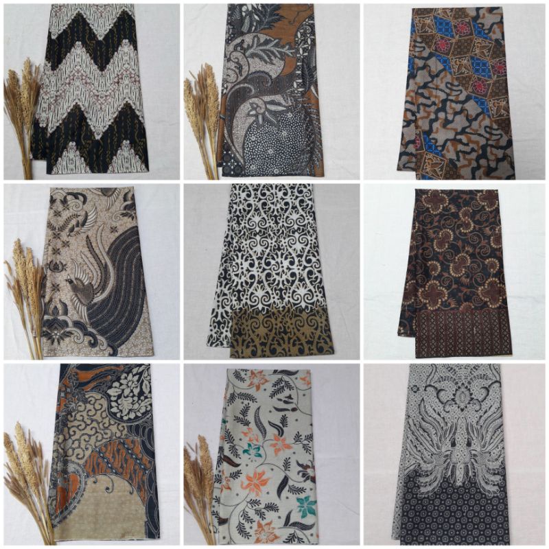 KAIN BATIK PRINT WARNA COKLAT SOFT BROWN