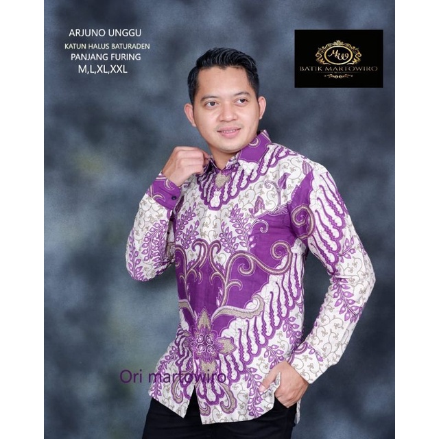 Kemeja Batik Premium Warna Ungu Batik Warna Purpe Batik Panjang Warna Magenta Batik Pendek WarnaUngu