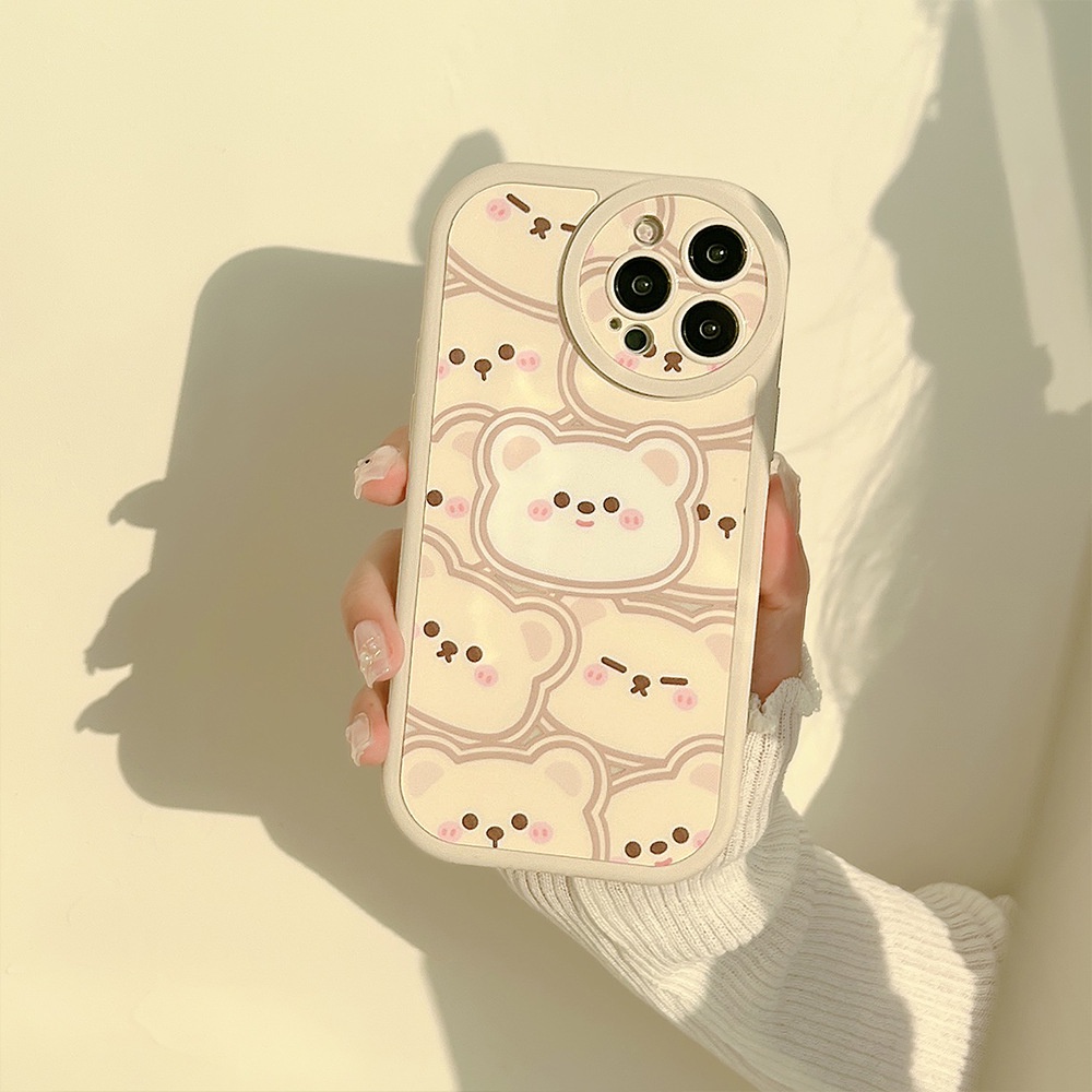 Soft Case Silikon Motif Kartun Beruang Untuk Iphone 13 XS XR 11 12 PRO MAX Mini