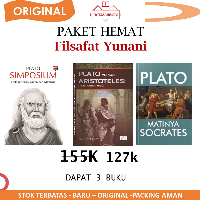 Jual Paket Hemat Filsafat Yunani - Simposium Plato Hakikat Eros, Cinta ...