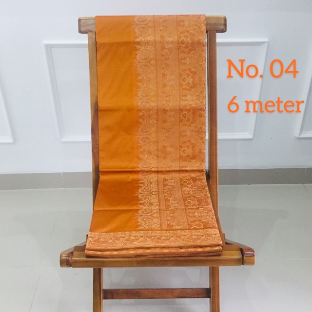 Kain saree sari India warna kuning orange jingga cantik murah