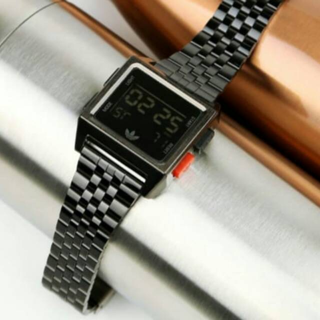 Murah  Jam Tangan Pria dan Wanita ADIDAS SEGI DIGITAL LED RANTAI STAINLESS 9097 best seller