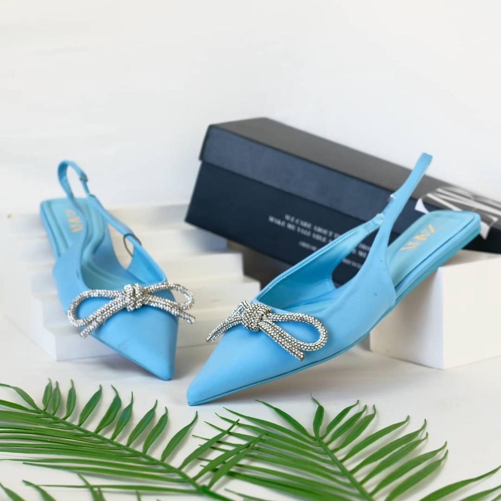 [7.7 Boombastis Sale⚡] - SEPATU WANITA FLAT SLINGBACK SHOES ZS456 PREMIUM IMPORT