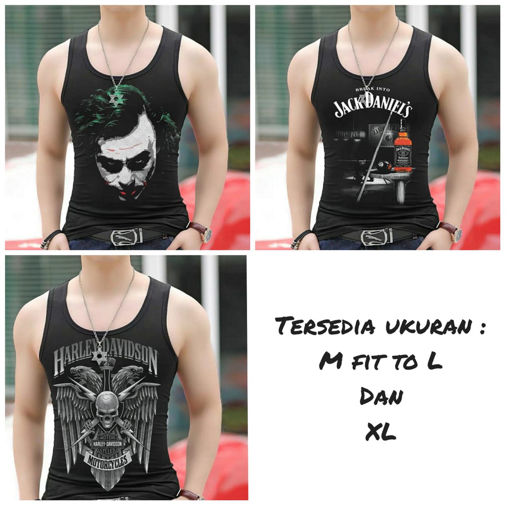 BISA COD / ALIFIO FASHION - SINGLET MOTIF / singlet dewasa / terkeren / terlaris