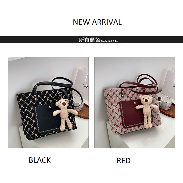 (2PC BISA IKG)GTBI998876360  New arrival  !!! Tas Tote Bag  Wanita Import Premium +Boneka