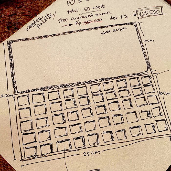 

Produk Terbaru Wooden Watercolor Palette 50 Wells