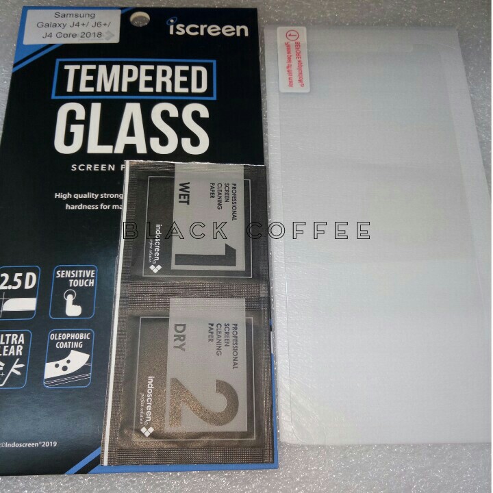 Tempered glass samsung J4/J6 plus tempered glass iScreen bening