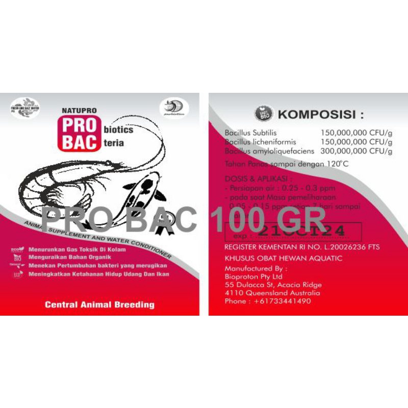 

Probac 100gr