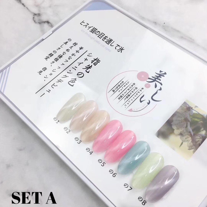 NISI SET NAIL GEL POLISH ISI 8 WARNA PER SET KUTEK GEL TAHAN LAMA SIZE 15ML FREE NAIL FRAME